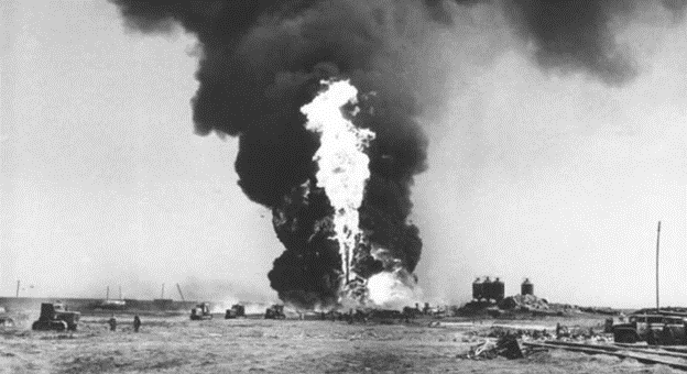 Скважина №37 месторождения Тенгиз, июнь 1985 год.